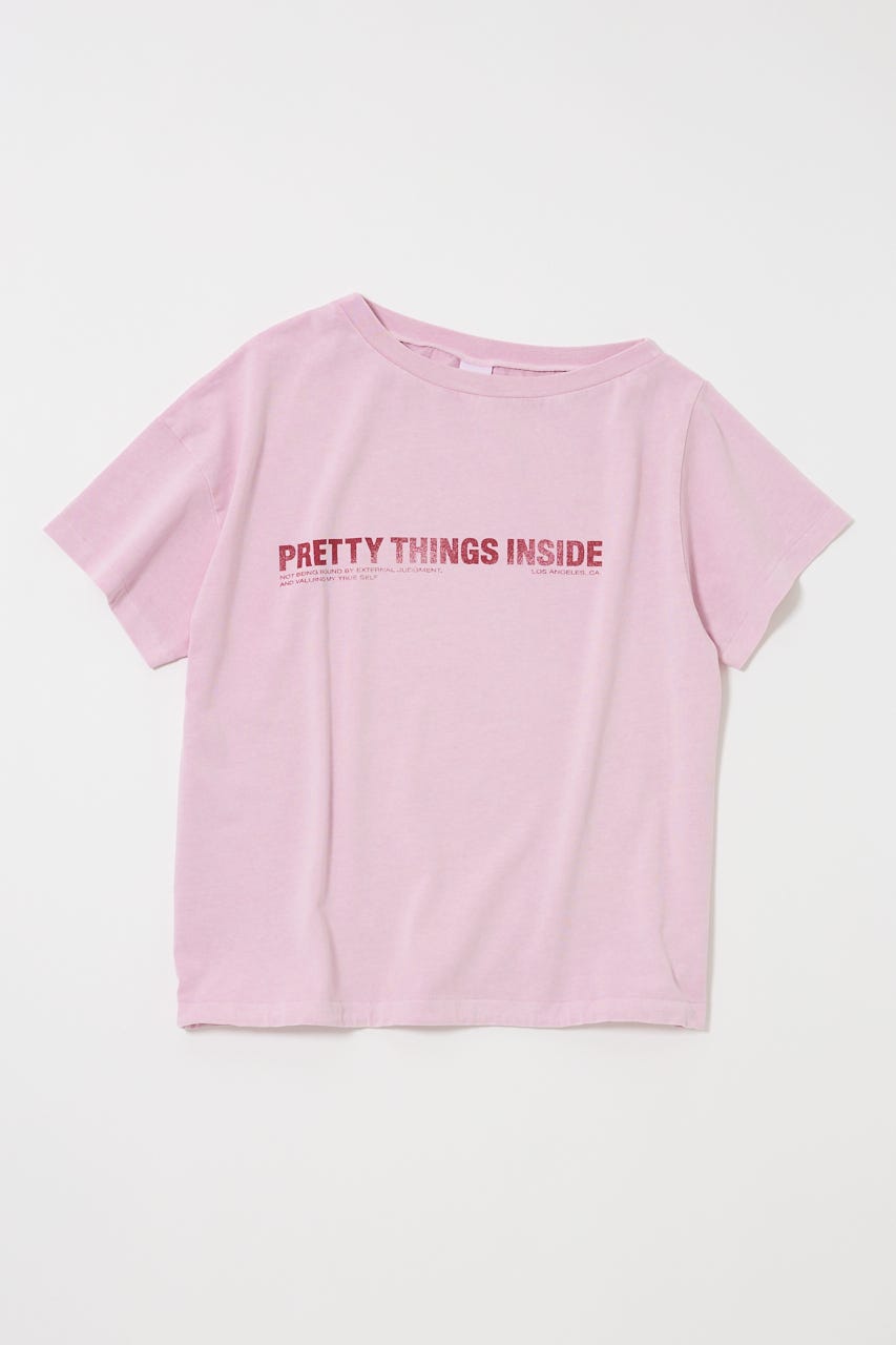 ONE SHOULDER TEE PNK FREE