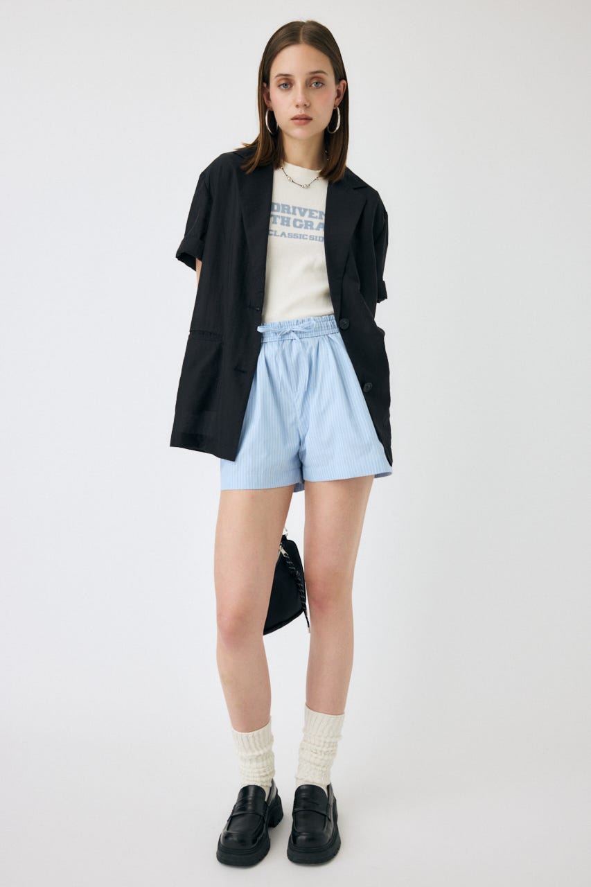 BLURRED LOGO TEE O/WHT FREE