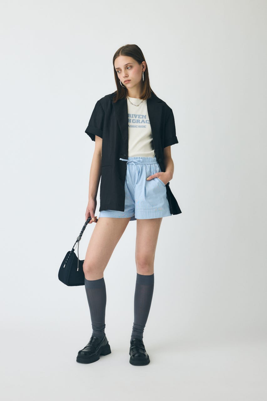 MOUSSY | BLURRED LOGO TEE (Tシャツ・カットソー(半袖) ) |SHEL