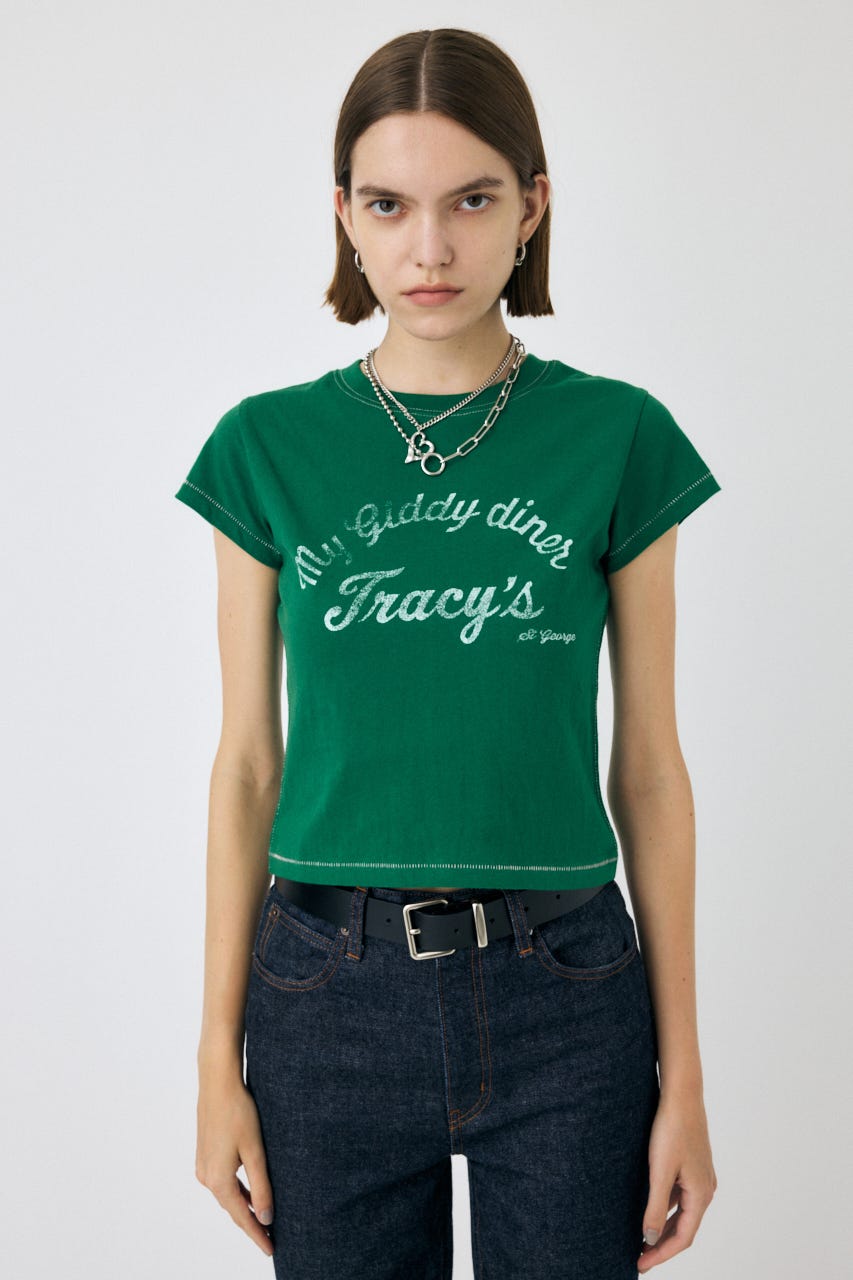 moussy - まめりMOUSSY　Tシャツ MOUSSY | PIZZA STORE Tシャツ (Tシャツ・カットソー(半袖
