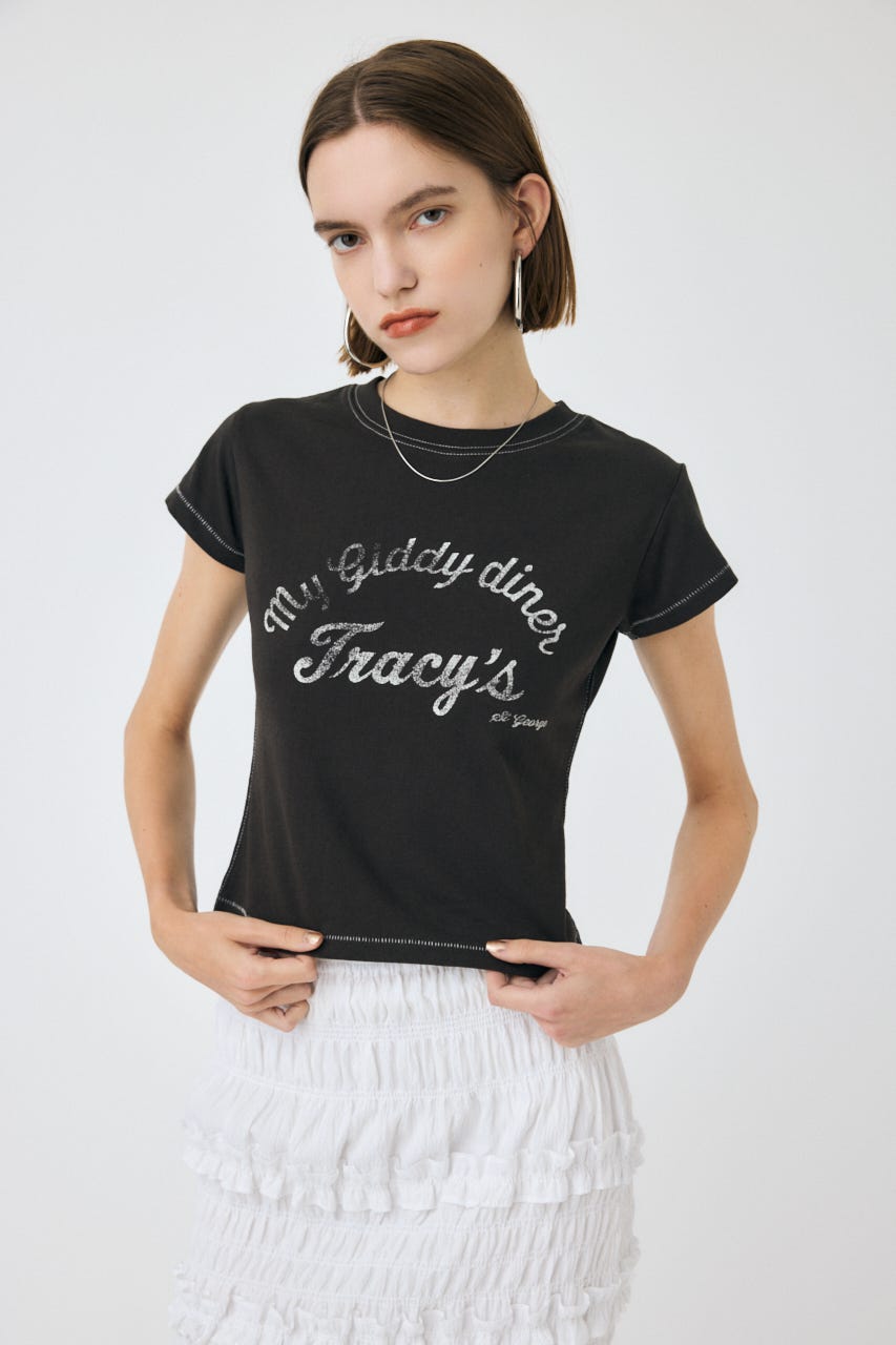 GOOD OLD DINER Tシャツ L/BLK FREE