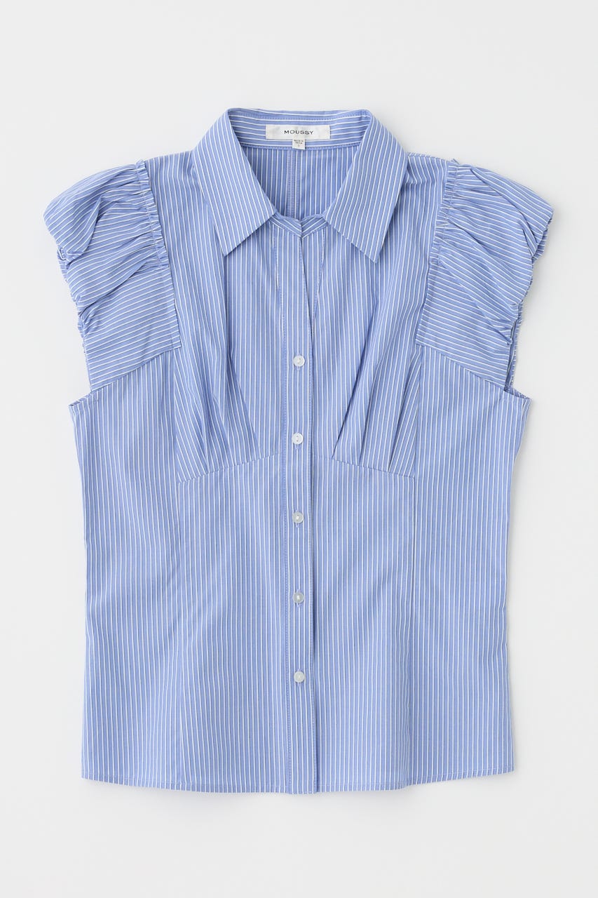PIN STPIPE FIT シャツ MOUSSY | PIN STRIPE FIT シャツ (シャツ・ブラウス ) |SHEL