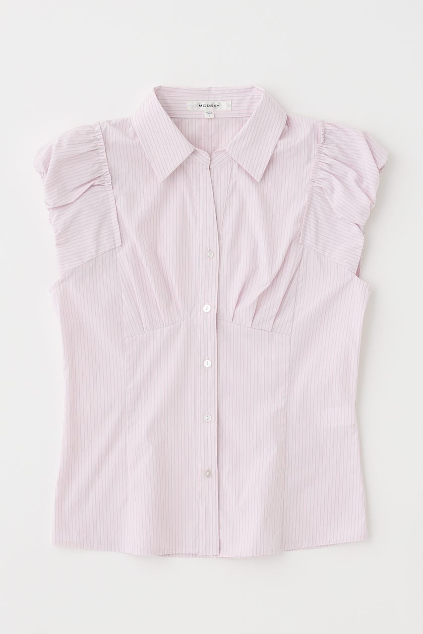 PIN STPIPE FIT シャツ MOUSSY | PIN STRIPE FIT シャツ (シャツ・ブラウス ) |SHEL