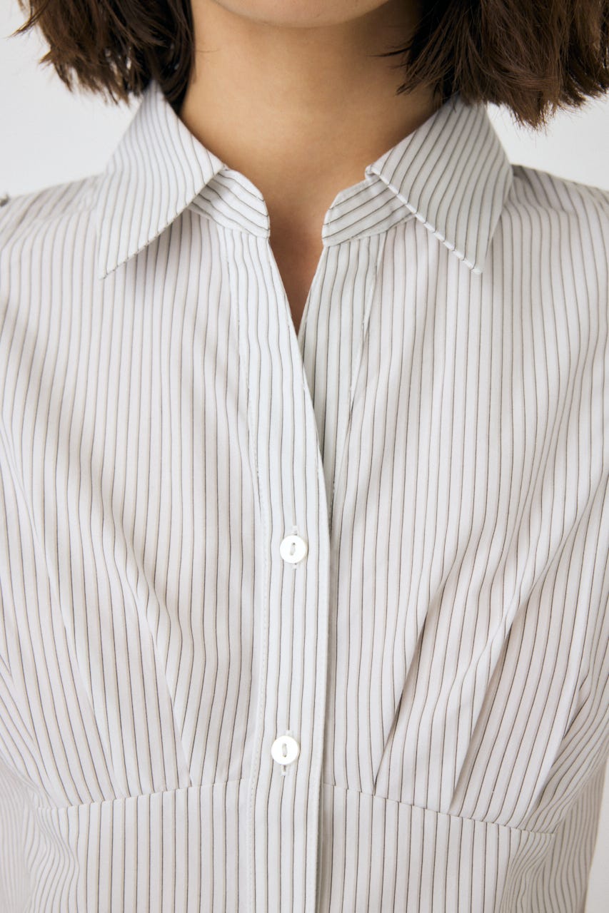 PIN STPIPE FIT シャツ MOUSSY | PIN STRIPE FIT シャツ (シャツ・ブラウス ) |SHEL