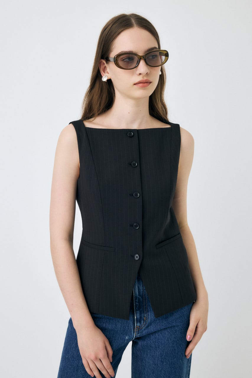 moussy ボートネックベスト　boat neck ベスト MOUSSY | BOAT NECK ベスト (その他トップス ) |SHEL'TTER WEBSTORE