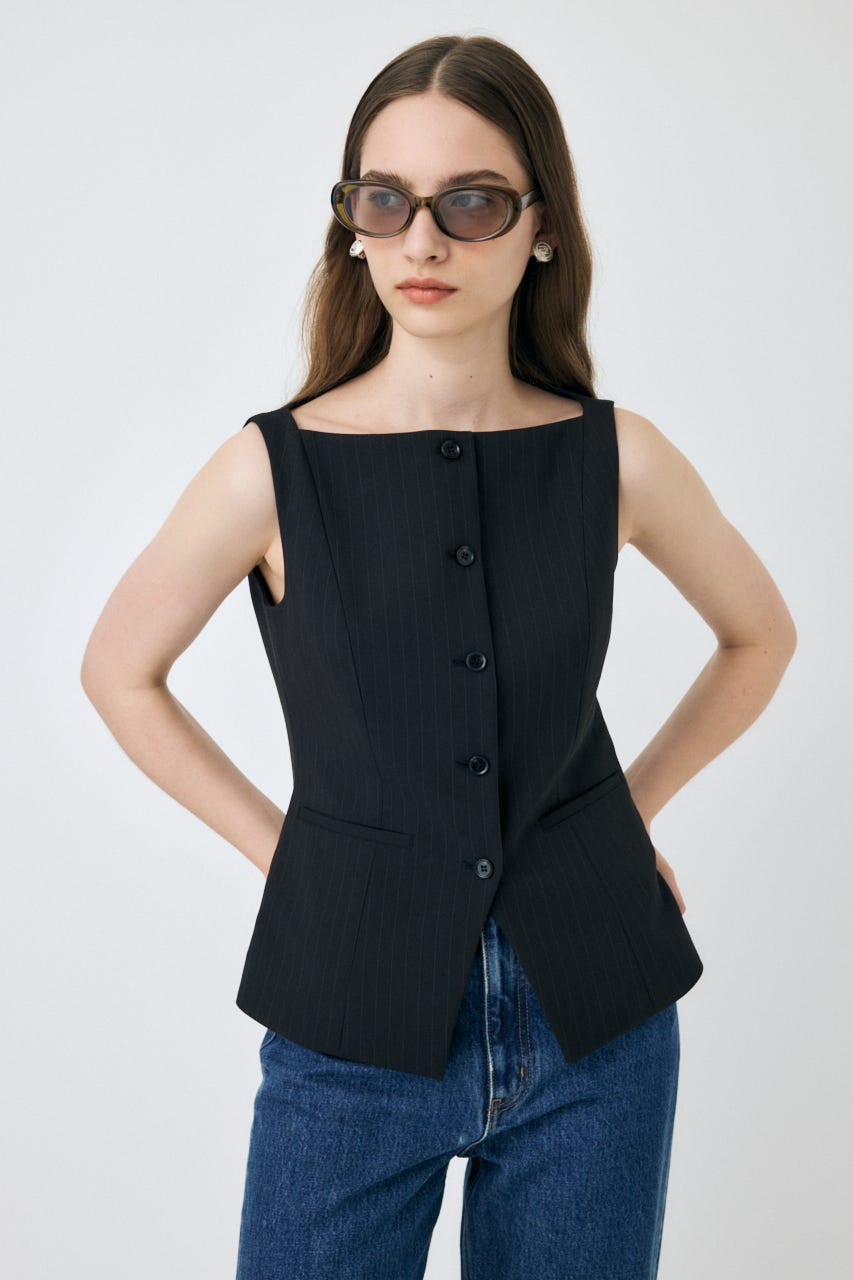 moussy ボートネックベスト　boat neck ベスト MOUSSY | BOAT NECK ベスト (その他トップス ) |SHEL'TTER WEBSTORE