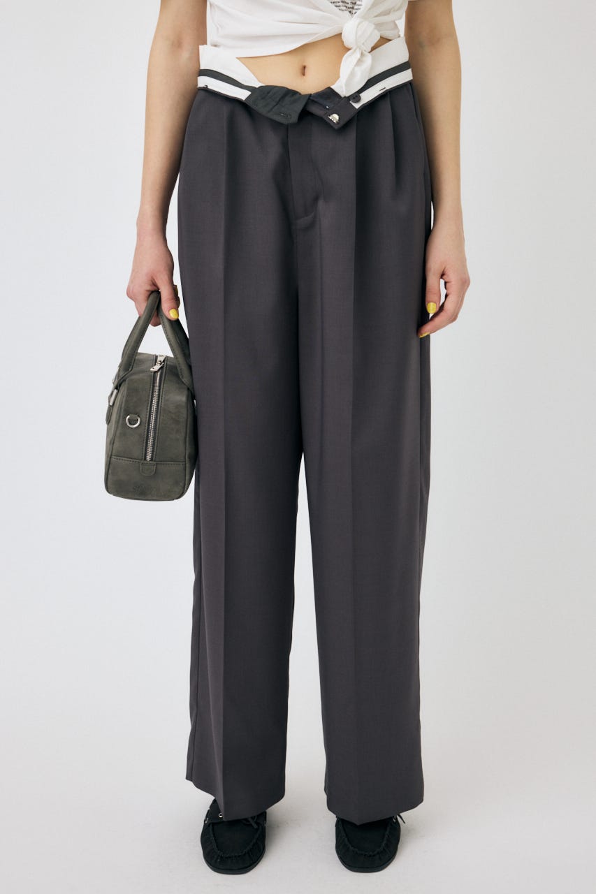 TUCK トラウザーズ GRY 1
