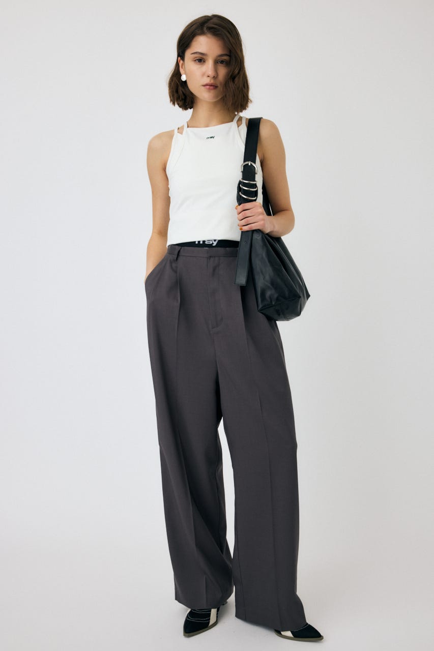 TUCK トラウザーズ GRY 1