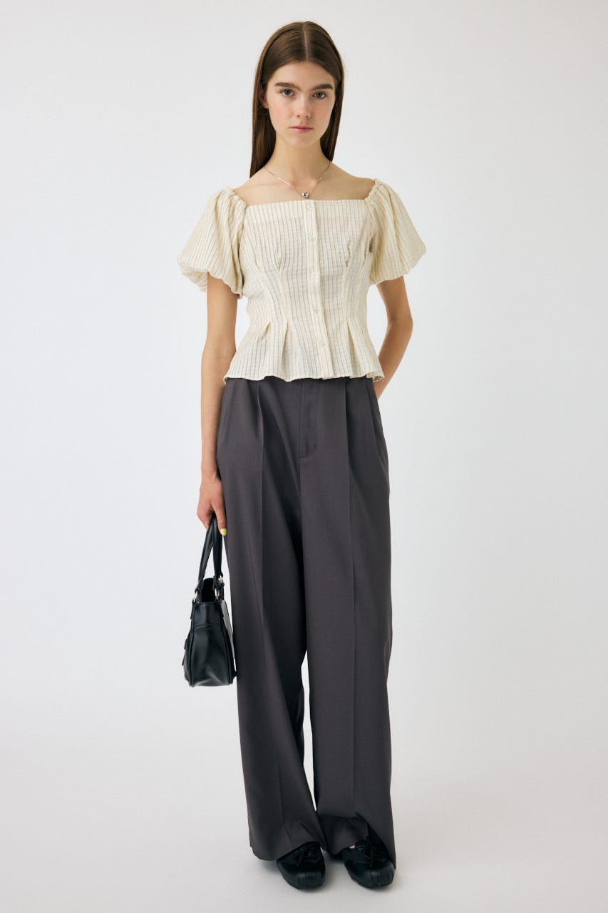TUCK トラウザーズ GRY 1