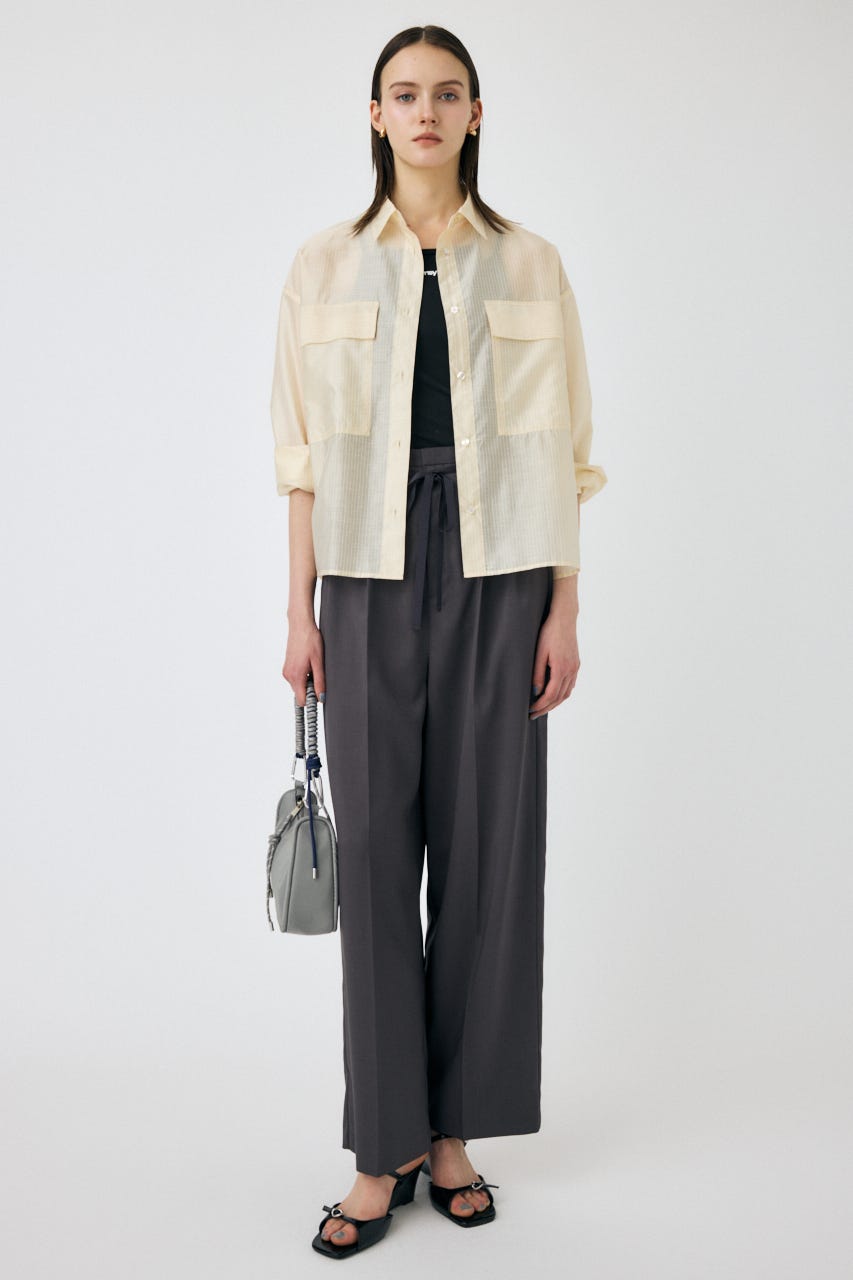 TUCK トラウザーズ GRY 1