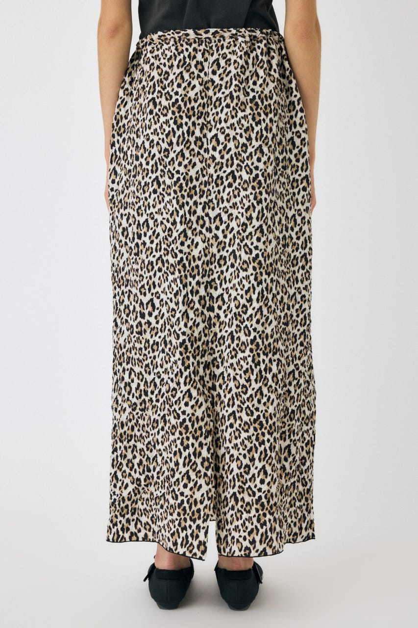 CRINKLED SATIN スカート 柄BRN 2