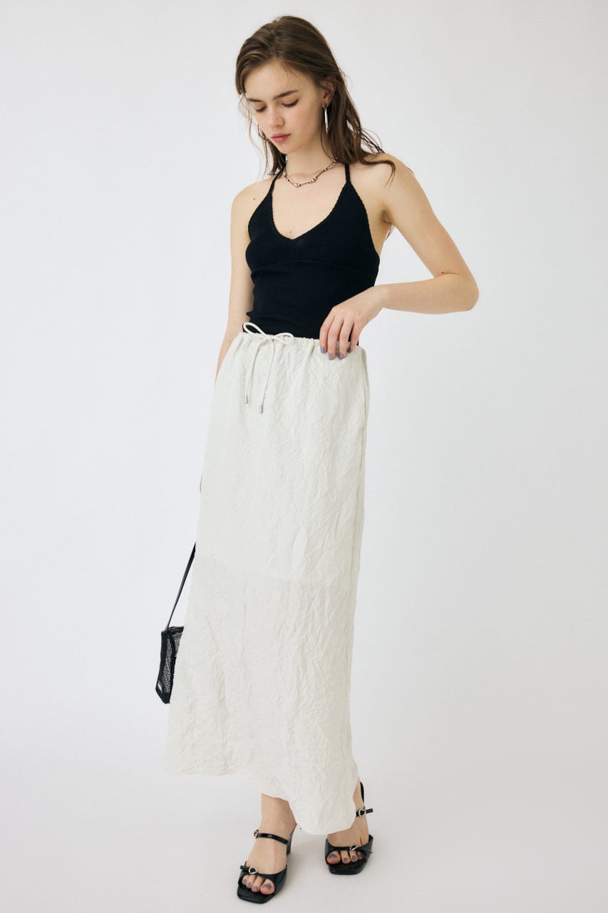 moussy CRINKLED SATIN スカート MOUSSY | CRINKLED SATIN スカート (スカート(ロング) ) |SHEL