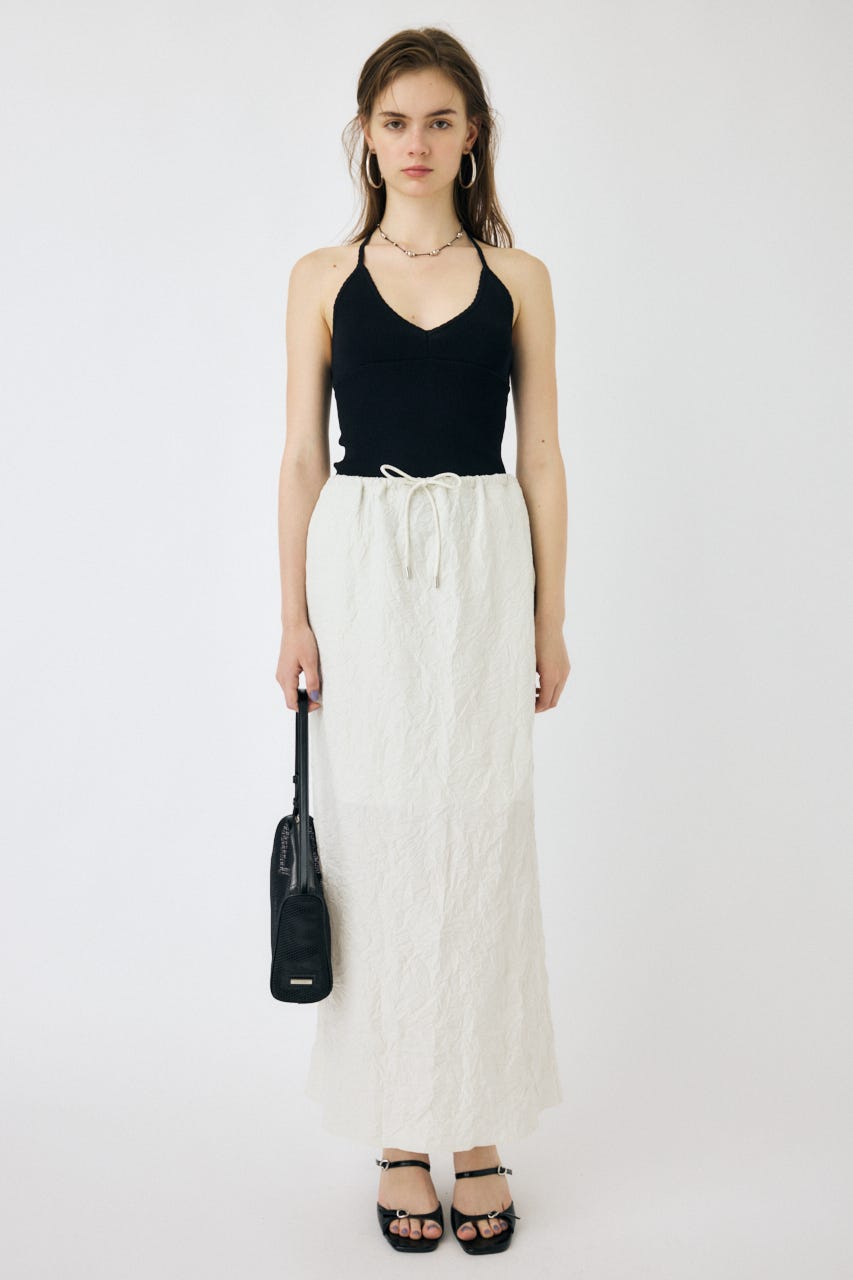 moussy クリンクルサテンスカート MOUSSY | CRINKLED SATIN スカート (スカート(ロング) ) |SHEL