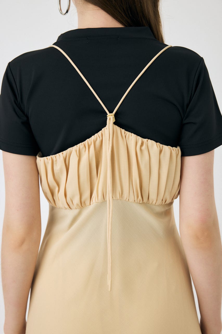 DRAWSTRING STRAP SLIP ドレス MOUSSY | DRAWSTRING STRAP SLIP ドレス (ワンピース(ロング