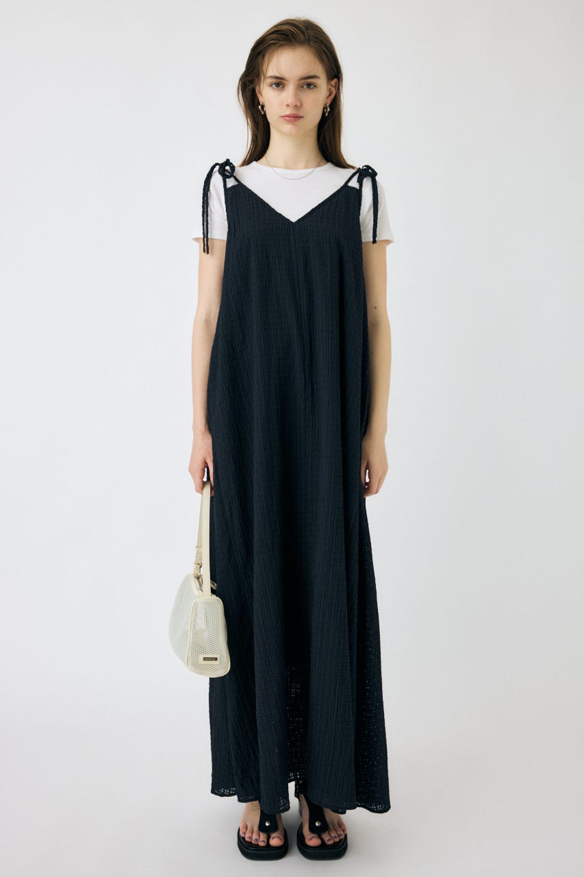 アンティーク　キャミドレス MOUSSY | SHEER GINGHAM キャミドレス (ワンピース(ロング