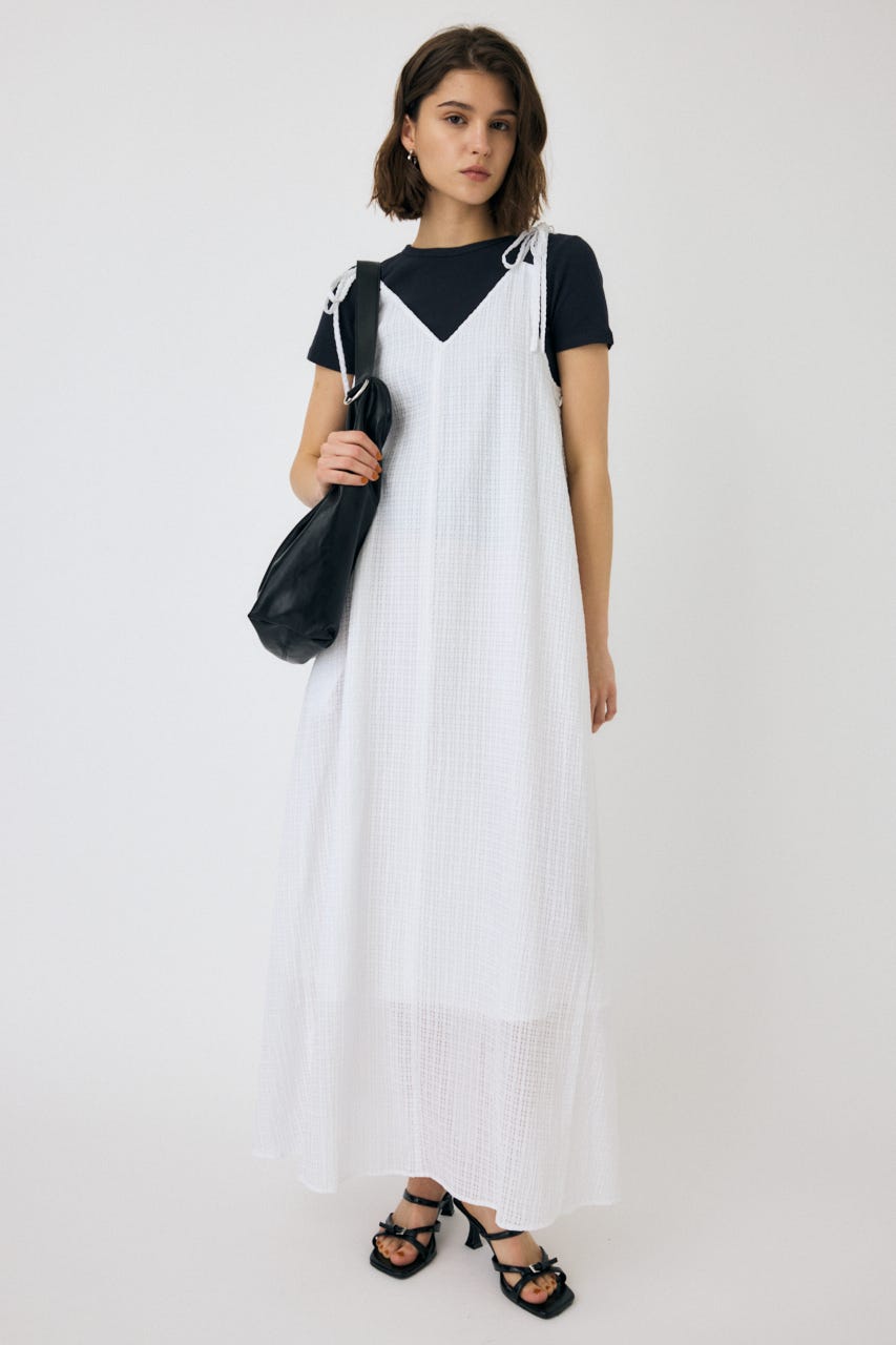 【楽天最安値に挑戦】 | MOUSSY SHEER (ワンピース(ロング キャミドレス GINGHAM トップス