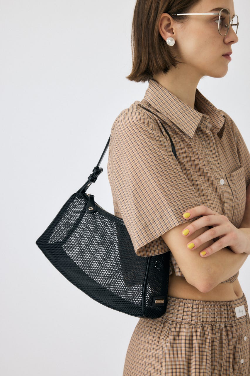 MESH ONE ショルダーバッグ BLK FREE