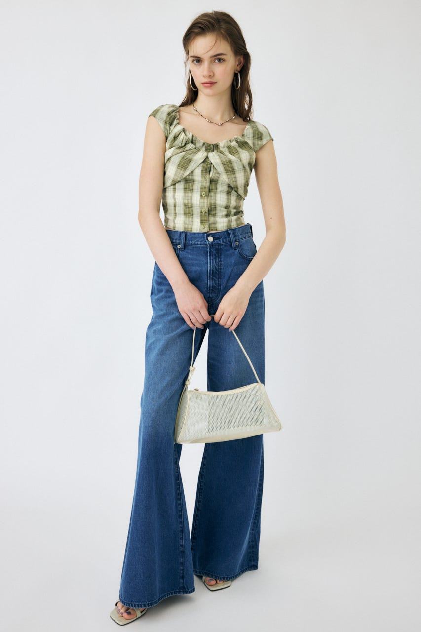 MESH ONE ショルダーバッグ ECRU FREE