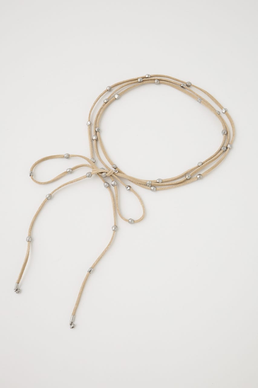 BEADED F/SUEDE チョーカー BEG FREE