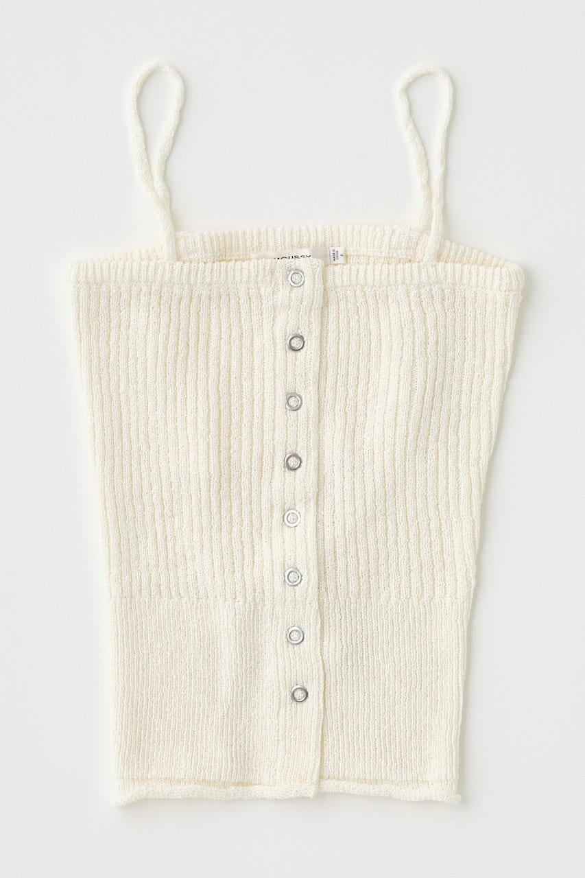 MOUSSY FRONT BUTTON ニットキャミ MOUSSY | FRONT BUTTON ニットキャミ (キャミソール ) |SHEL