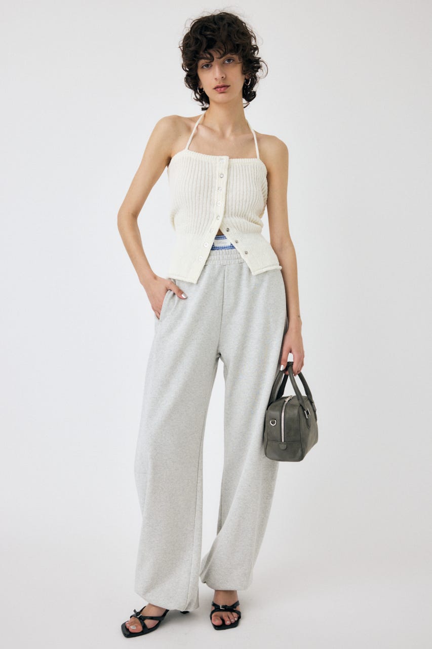 MOUSSY | FRONT BUTTON ニットキャミ (キャミソール ) |SHEL