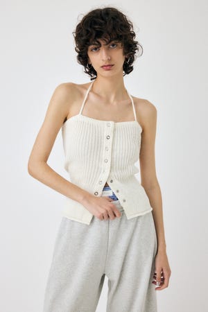 MOUSSY M_ / ニット キャミ コルセット M_】ニット キャミ コルセット moussy トップス