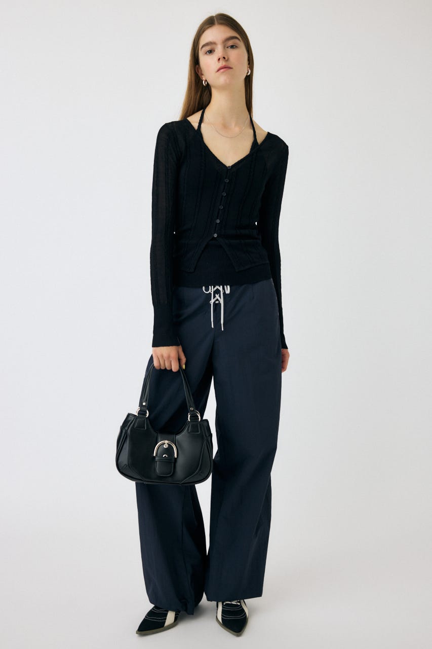 カーディガン SHEER CABLE カーディガン レディース MOUSSY | SHEER CABLE カーディガン (カーディガン ) |SHEL'TTER