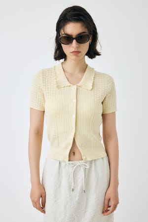 POINTELLE KNIT H/S シャツ