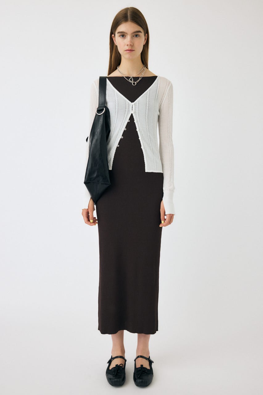 MOUSSY | HORIZON NECK キャミドレス (ワンピース(ロング