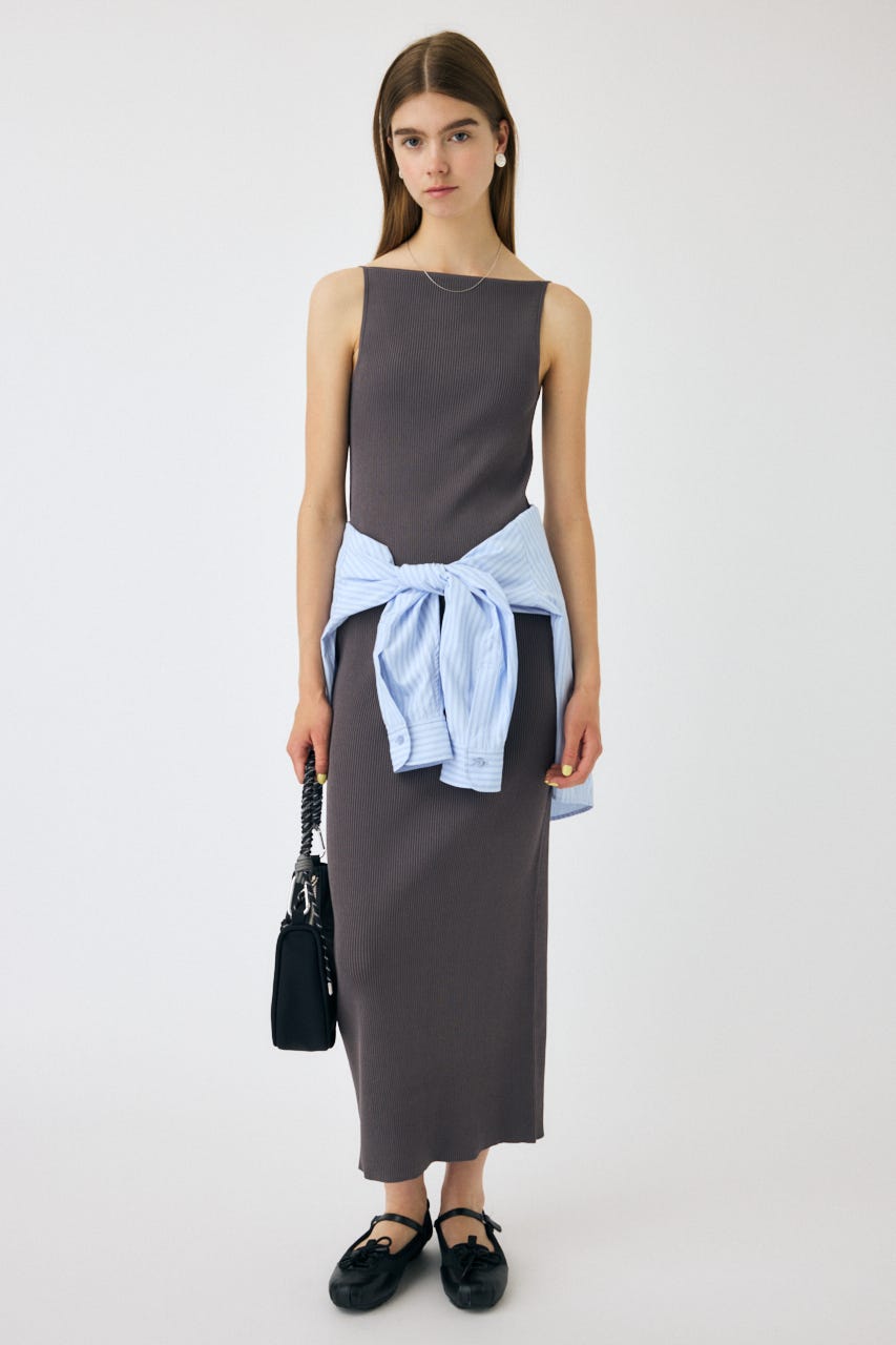 MOUSSY | HORIZON NECK キャミドレス (ワンピース(ロング