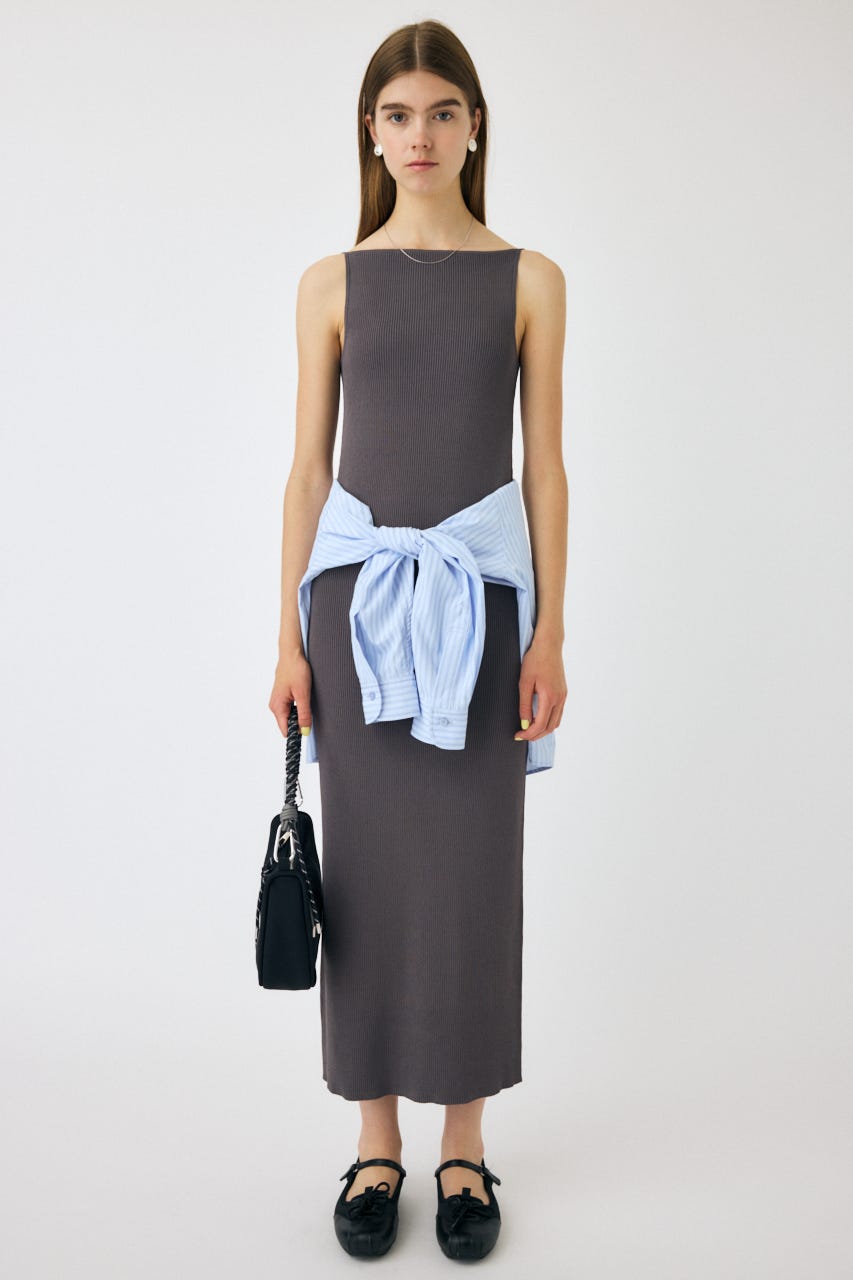 MOUSSY | HORIZON NECK キャミドレス (ワンピース(ロング