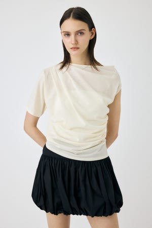 ONE SHOULDER シアー TEE