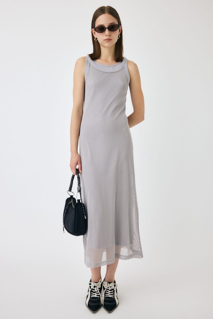 MOUSSY | MESH LAYERED ドレス (ワンピース(ロング） ) |SHEL