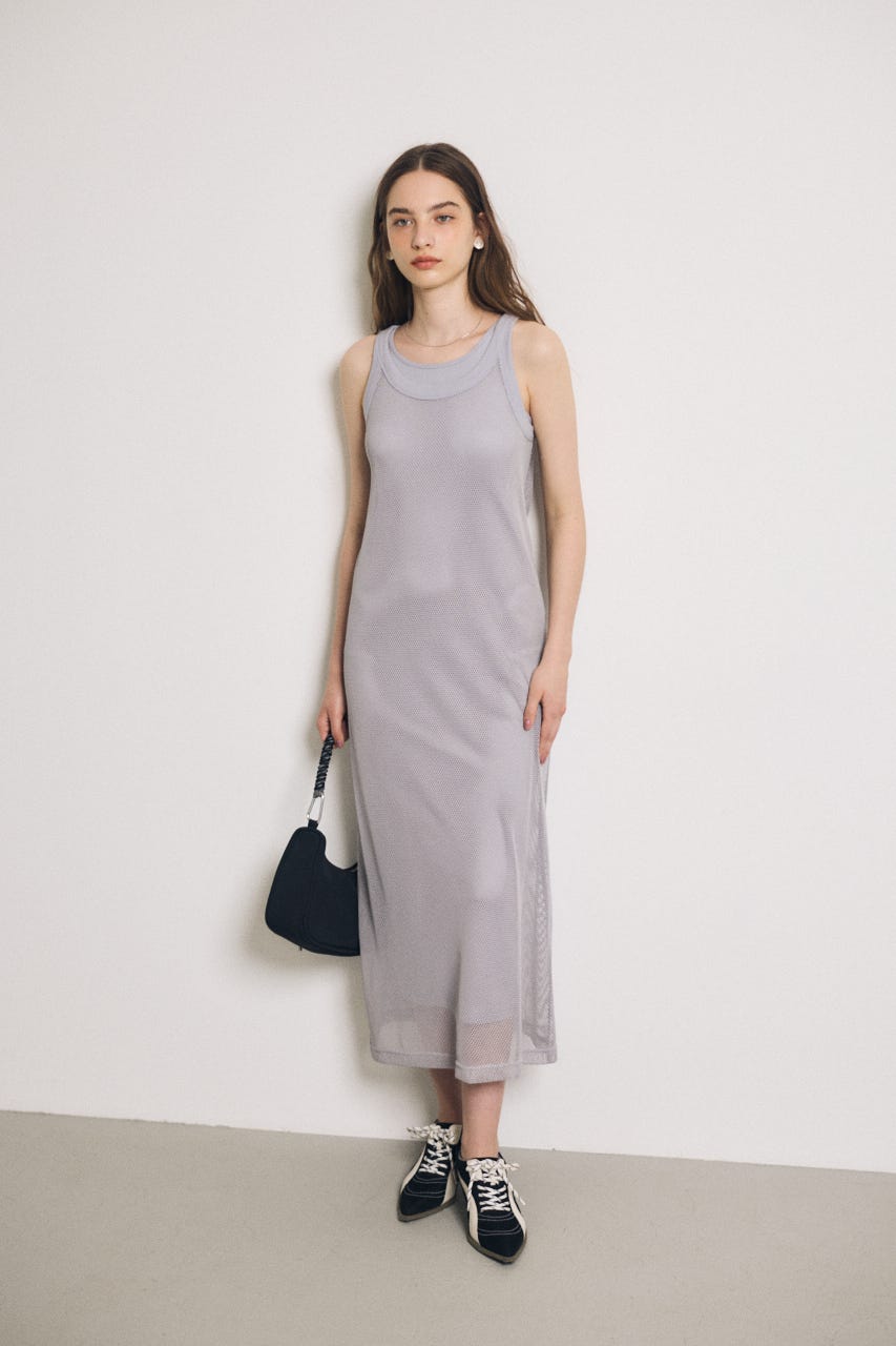MOUSSY | MESH LAYERED ドレス (ワンピース(ロング） ) |SHEL