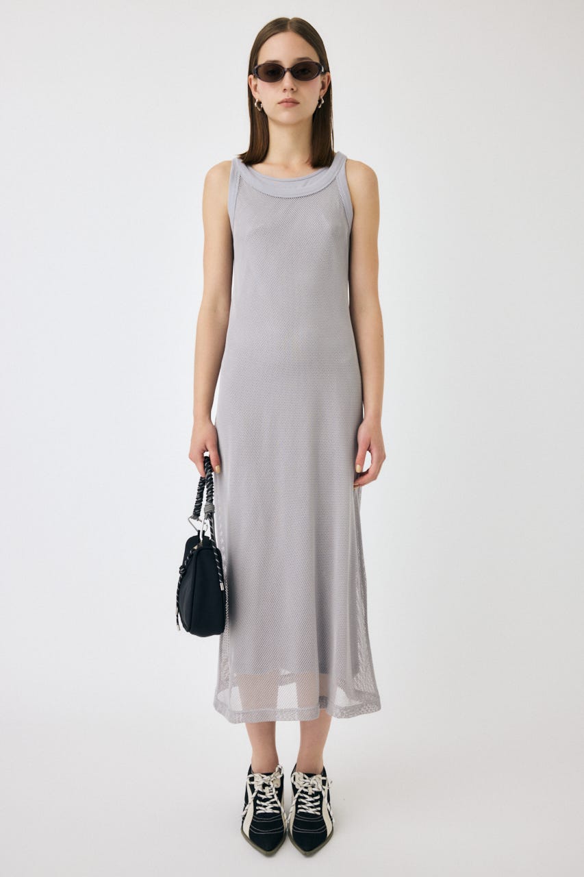 MOUSSY | MESH LAYERED ドレス (ワンピース(ロング） ) |SHEL