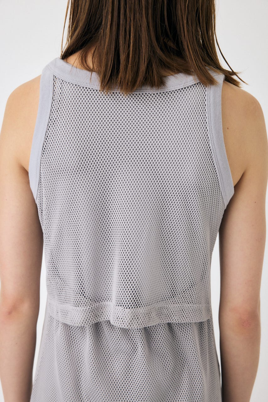 【typeservice】Layered Mesh Dress メッシュ ワンピース MOUSSY | MESH LAYERED ドレス (ワンピース(ロング） ) |SHEL