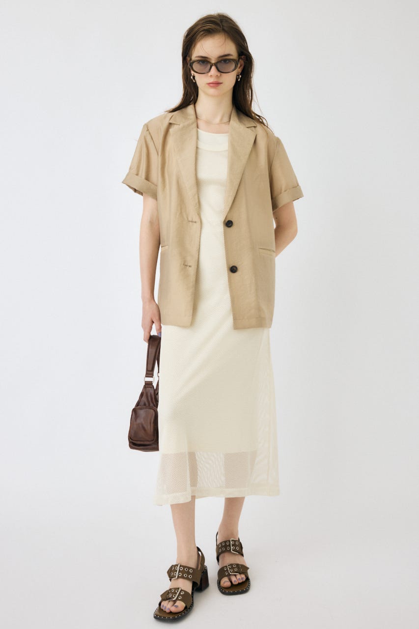 ≪CIDER≫メッシュレイヤードマキシドレス MOUSSY | MESH LAYERED ドレス (ワンピース(ロング） ) |SHEL
