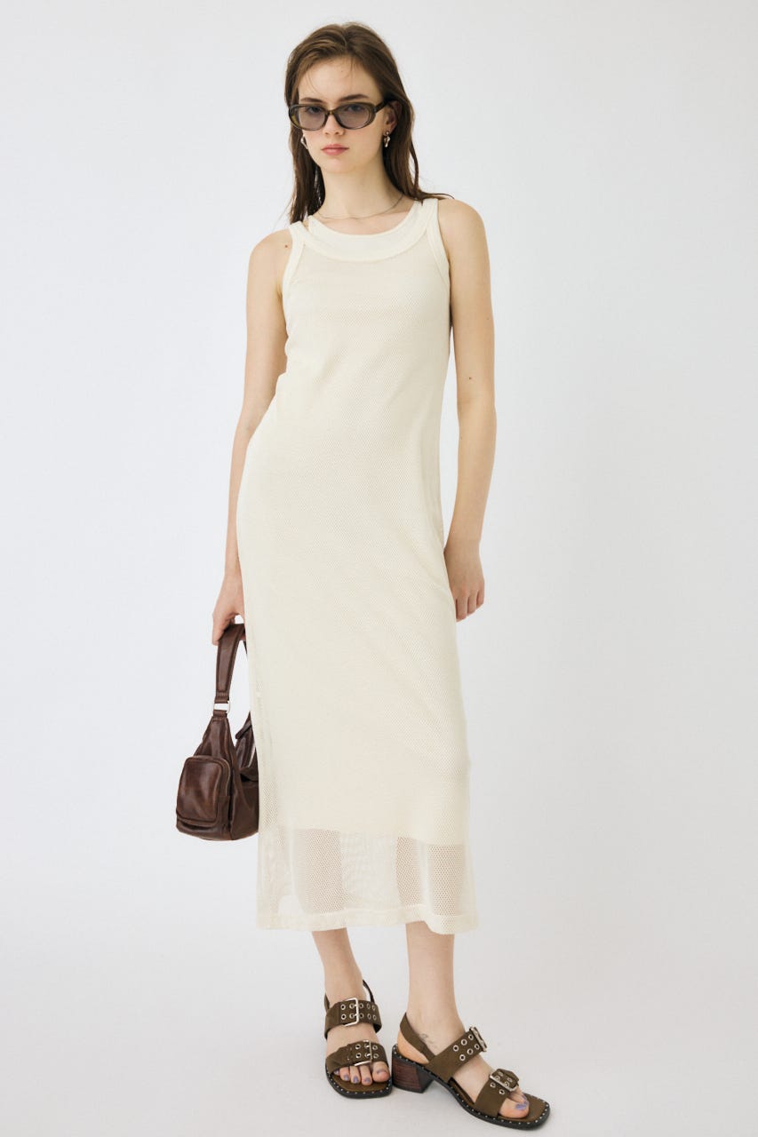 MOUSSY | MESH LAYERED ドレス (ワンピース(ロング） ) |SHEL