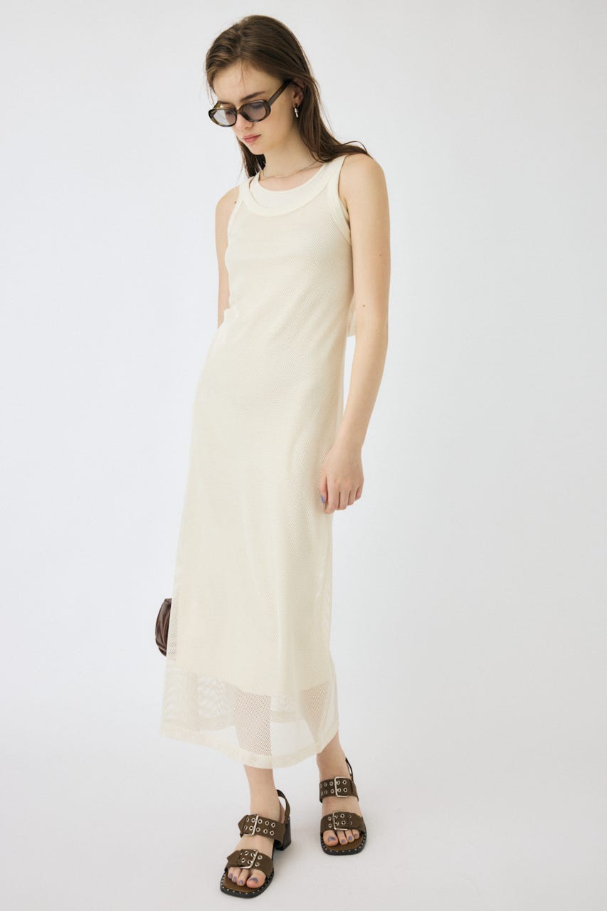 MOUSSY MESH LAYERED ワンピース MOUSSY | MESH LAYERED ドレス (ワンピース(ロング） ) |SHEL