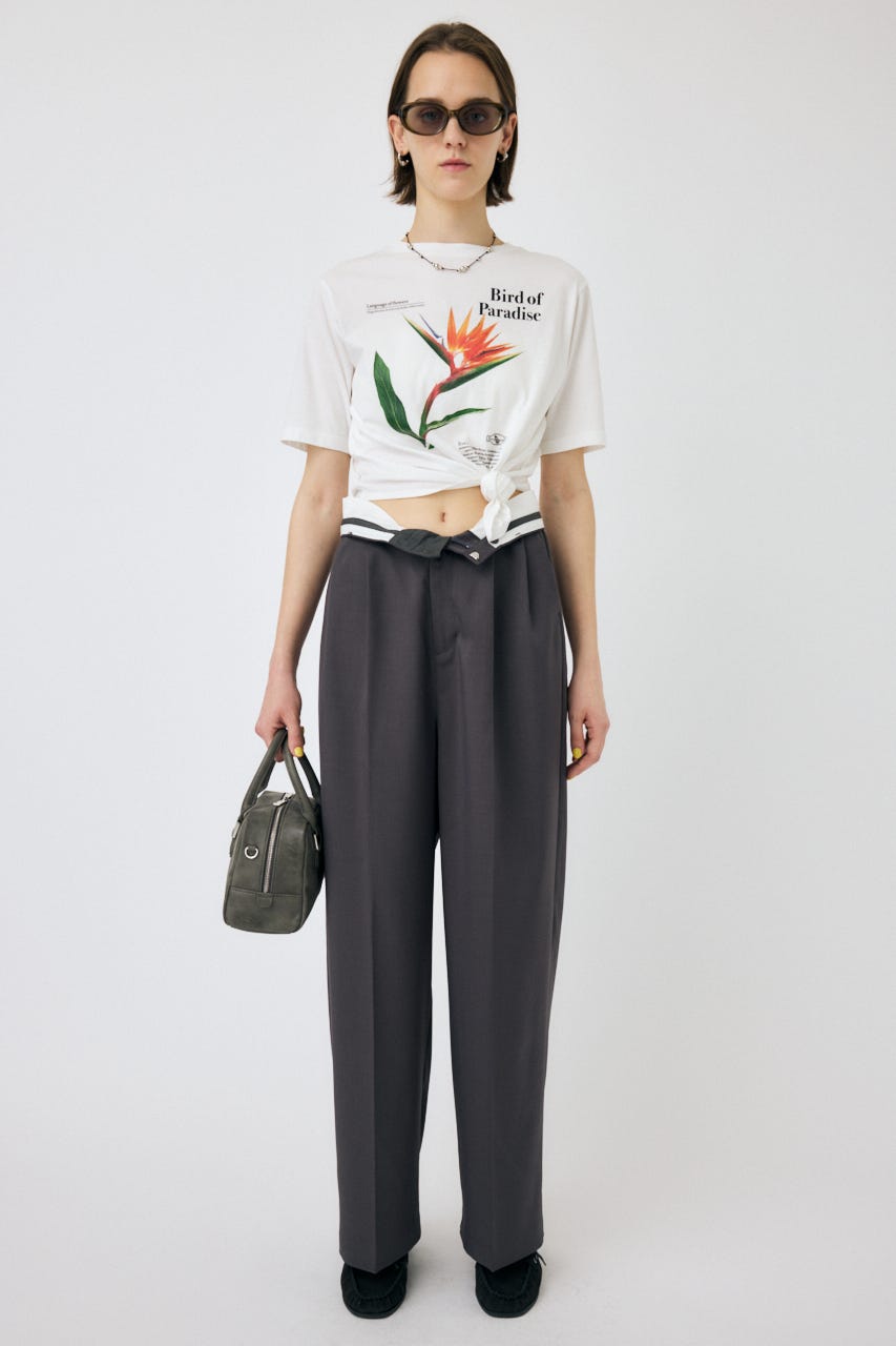 フラワーページ MOUSSY | ASYMMETRY フラワー TEE (Tシャツ・カットソー(半袖