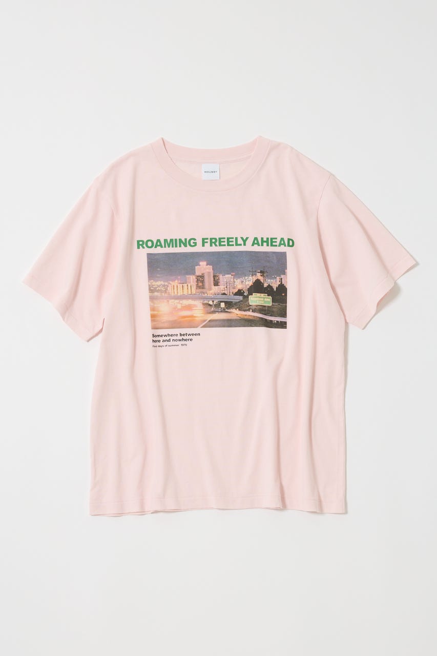 moussy - なとりかさん着用♡moussy WITH THE BEATLES Tシャツ MOUSSY tシャツ OVERLAPPING LOGOS N/S Tシャツ レディース