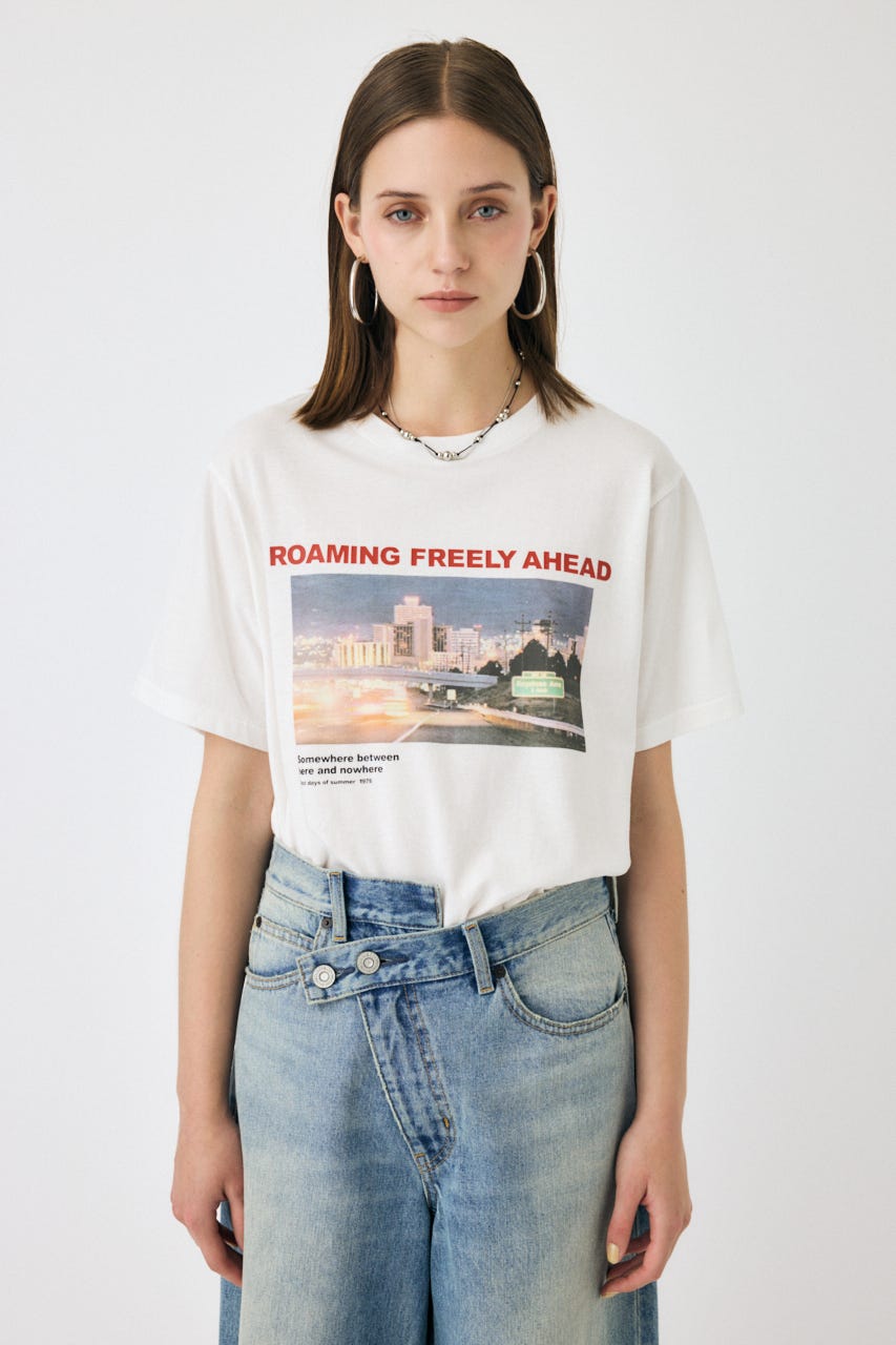 MISS SIXTY ヴィンテージ Tシャツ 転写 プール 水着 Tシャツ 稀少 MOUSSY | 1976 NOSTALGC フォト TEE (Tシャツ・カットソー(半袖