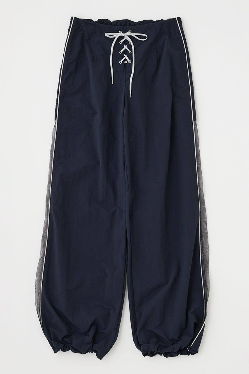 MOUSSY | SHEER PANEL LACE UP パンツ (パンツ ) |SHEL'TTER