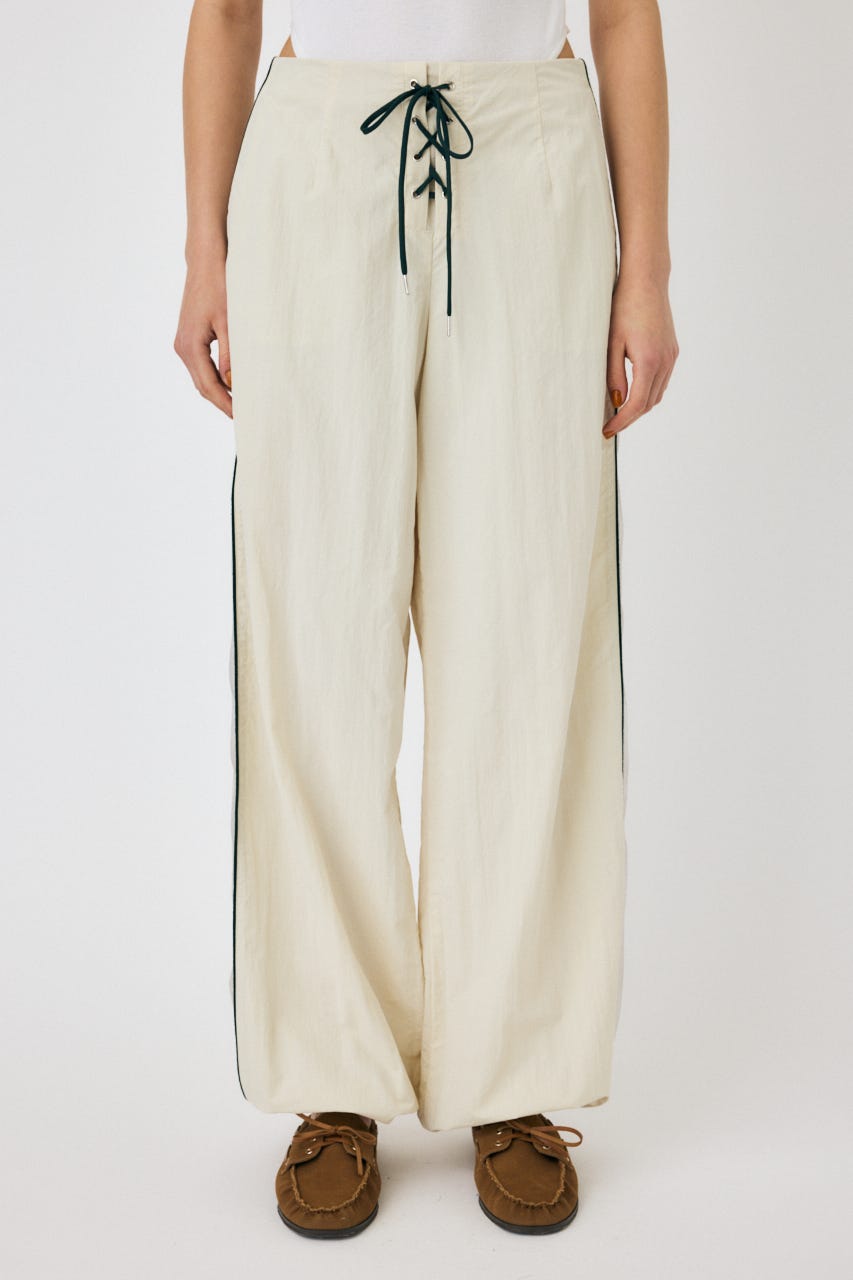 MOUSSY | SHEER PANEL LACE UP パンツ (パンツ ) |SHEL'TTER