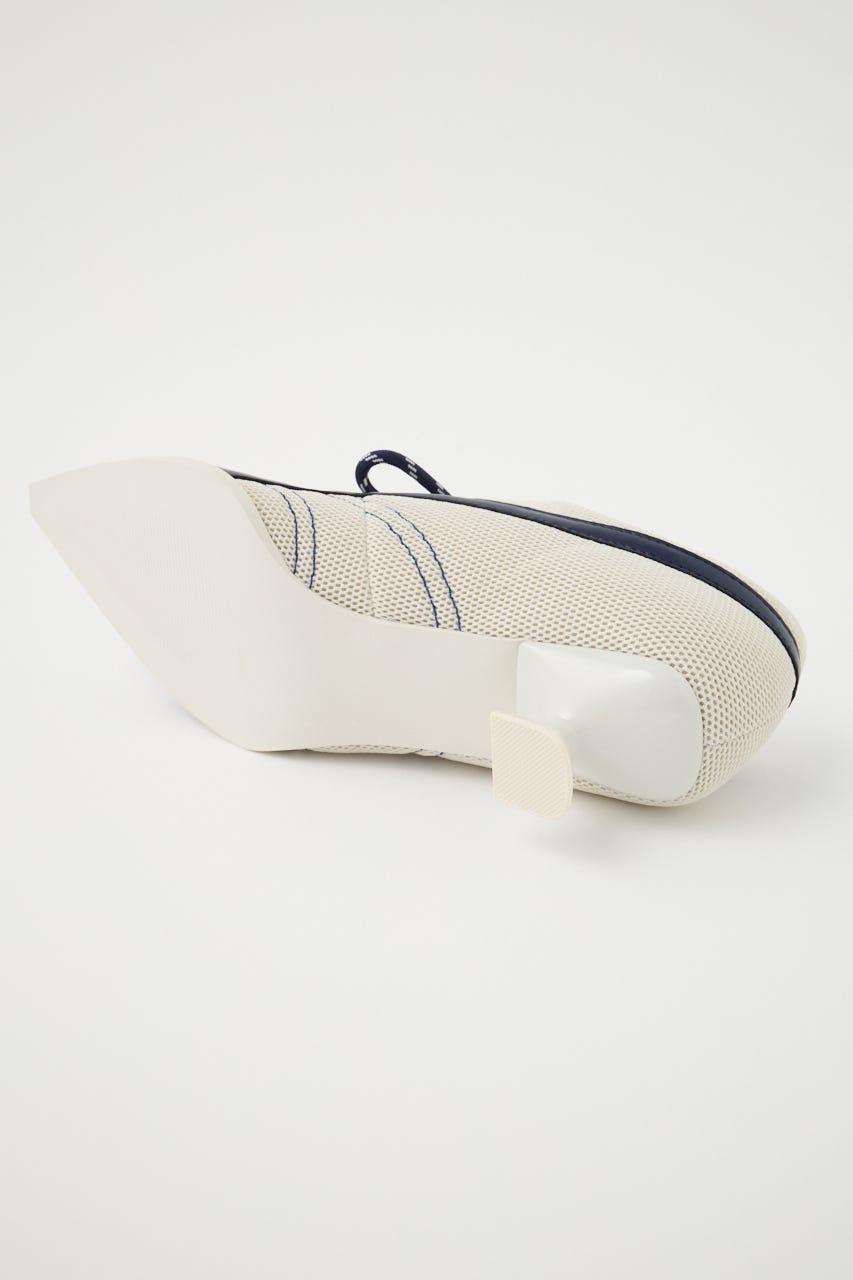 MESH KICKS パンプス O/WHT S
