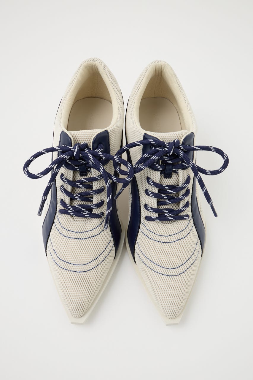 MESH KICKS パンプス O/WHT S