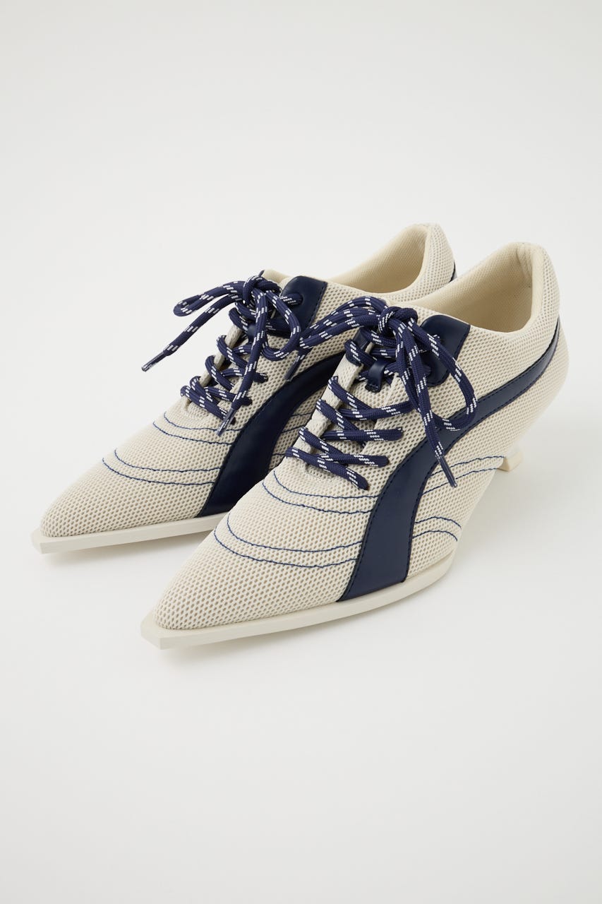 MESH KICKS パンプス O/WHT S