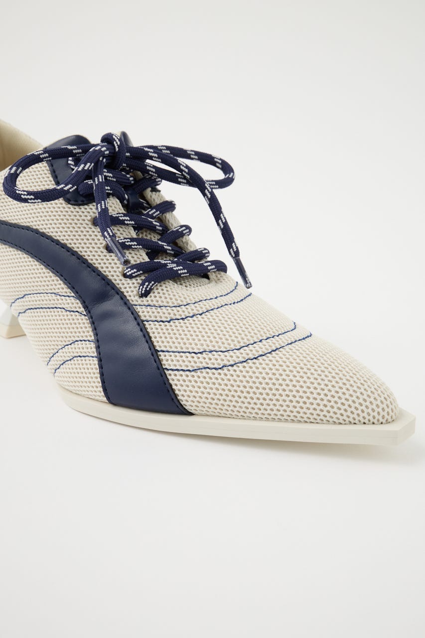 MESH KICKS パンプス O/WHT S