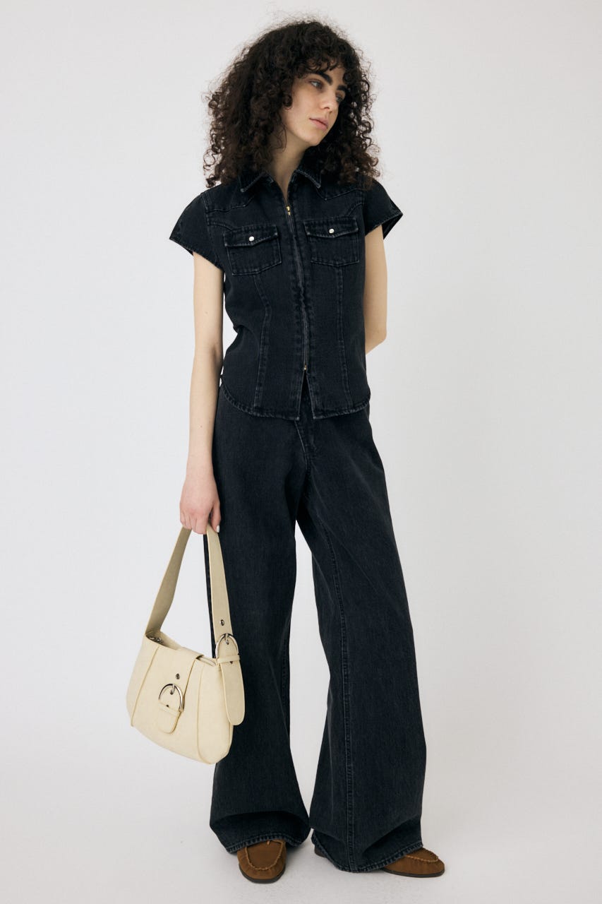 MOUSSY | CAP SLEEVE デニムシャツ (シャツ・ブラウス ) |SHEL'TTER