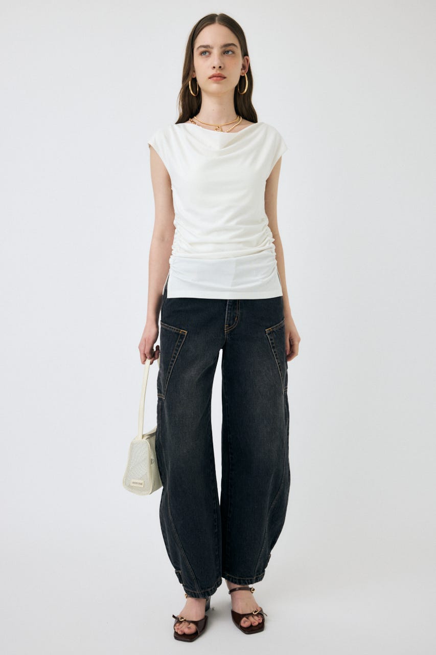 MOUSSY NARROWED HEM コクーンストレート 0サイズ MOUSSY NARROWED HEM COCOON STRAIGHT 0サイズ - メルカリ